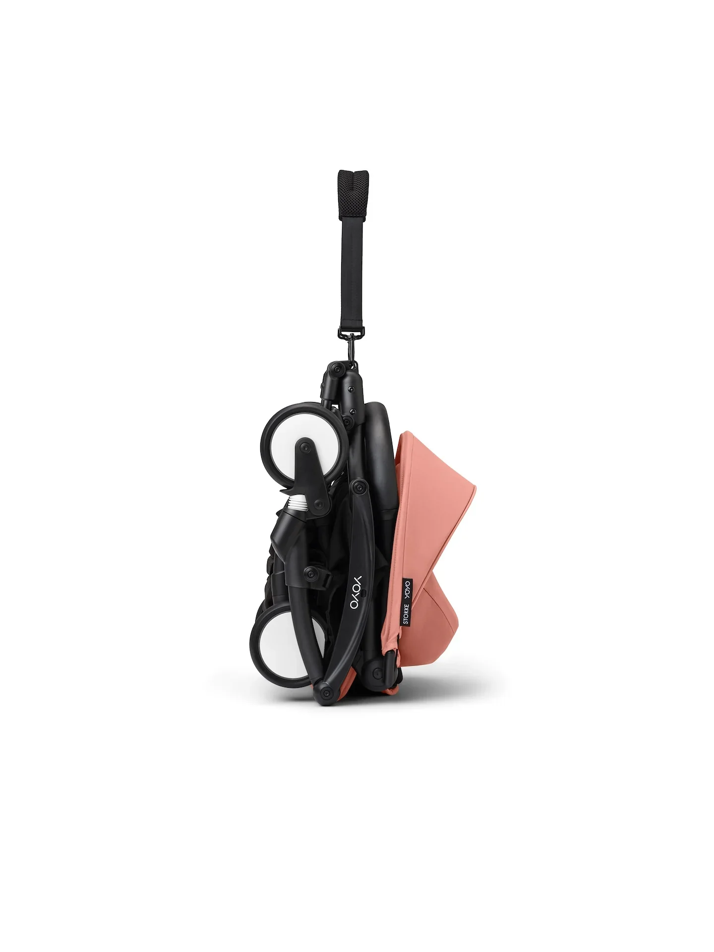 Stokke® YOYO³ Stroller - Compact Stroller Newborn Shell to Toddler Black/Ginger - Image 11