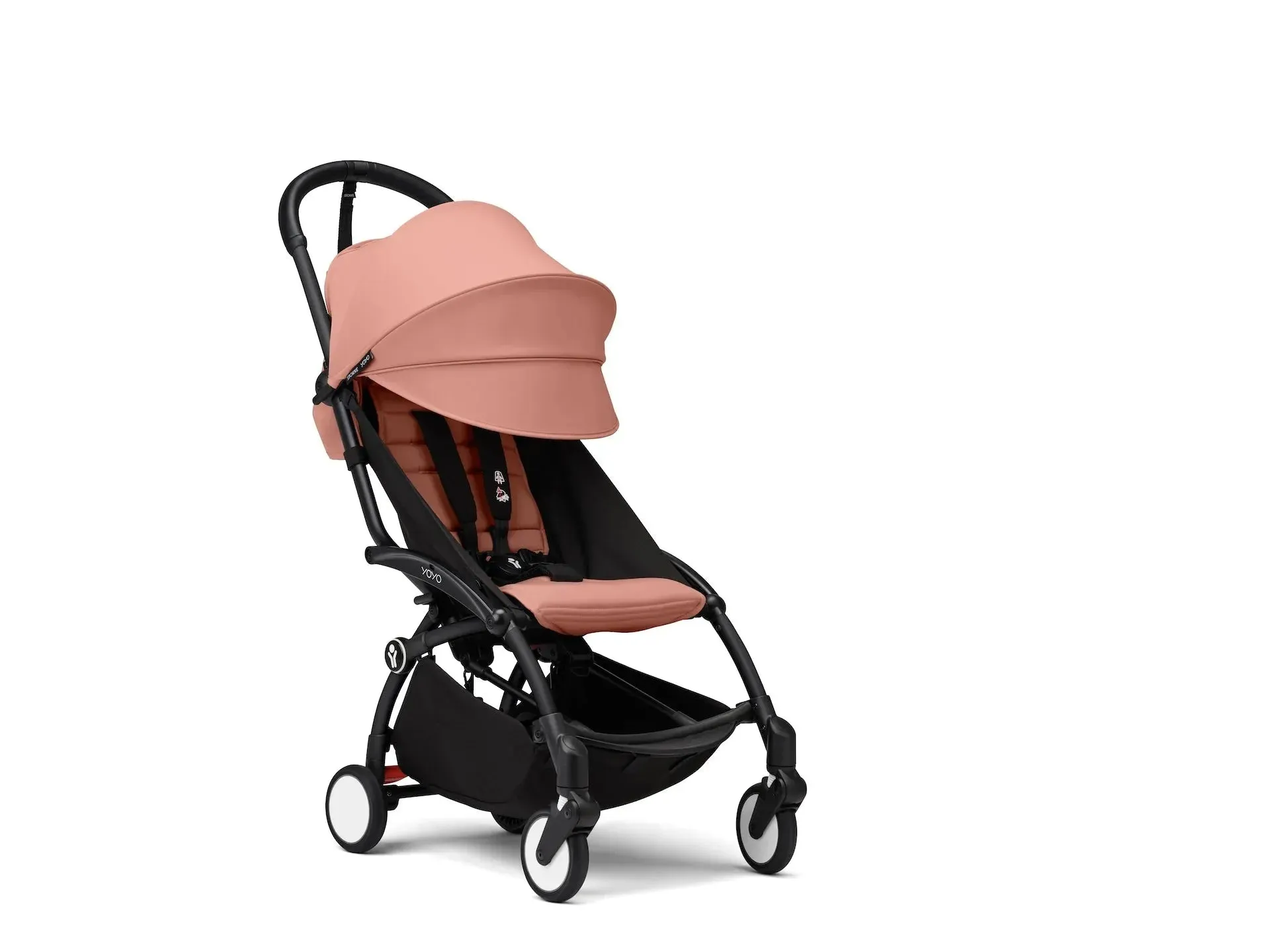 Stokke® YOYO³ Stroller - Compact Stroller Newborn Shell to Toddler Black/Ginger - Image 8
