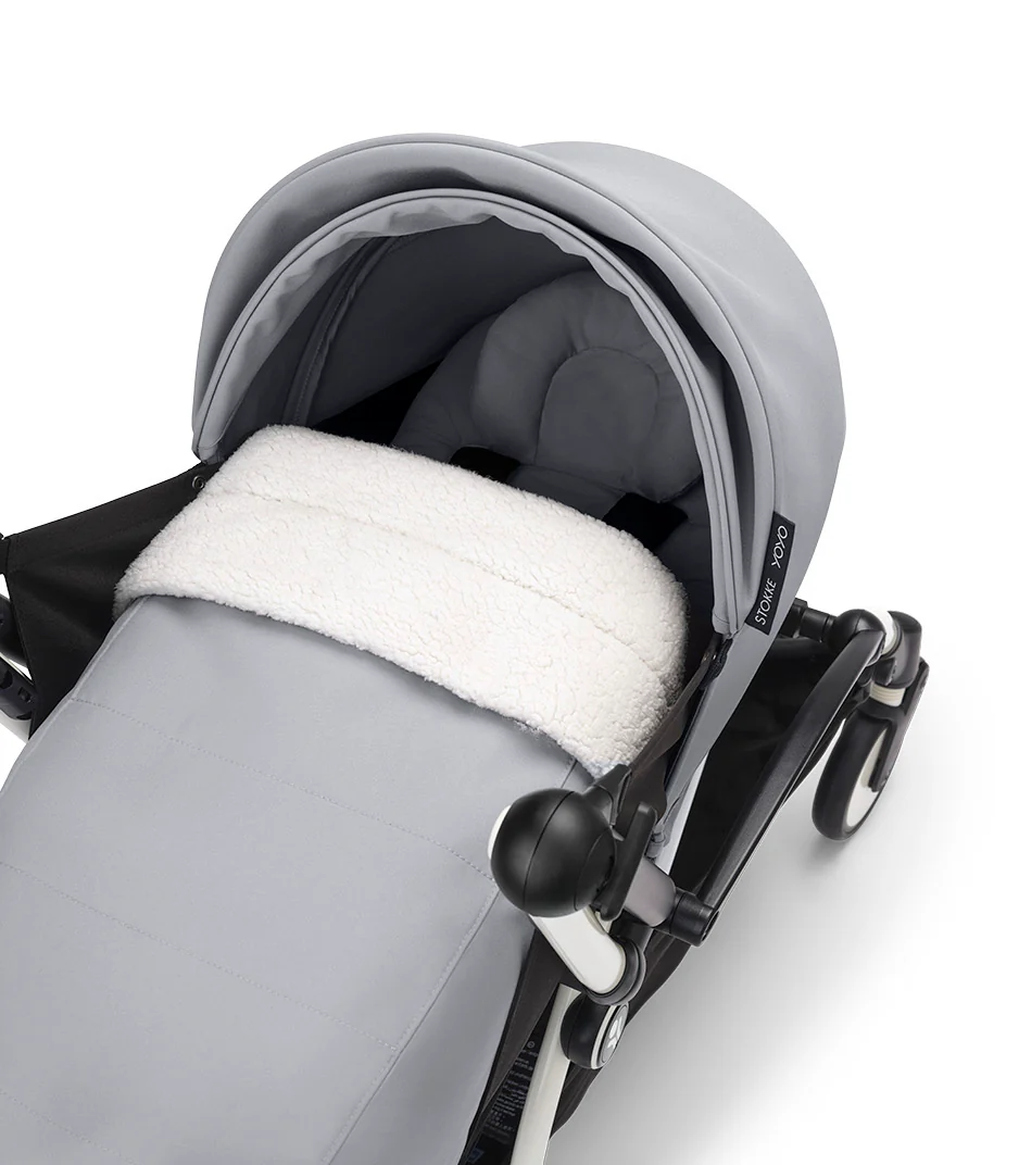 Stokke® YOYO³ stroller with newborn to toddler Black/Stone - Image 9