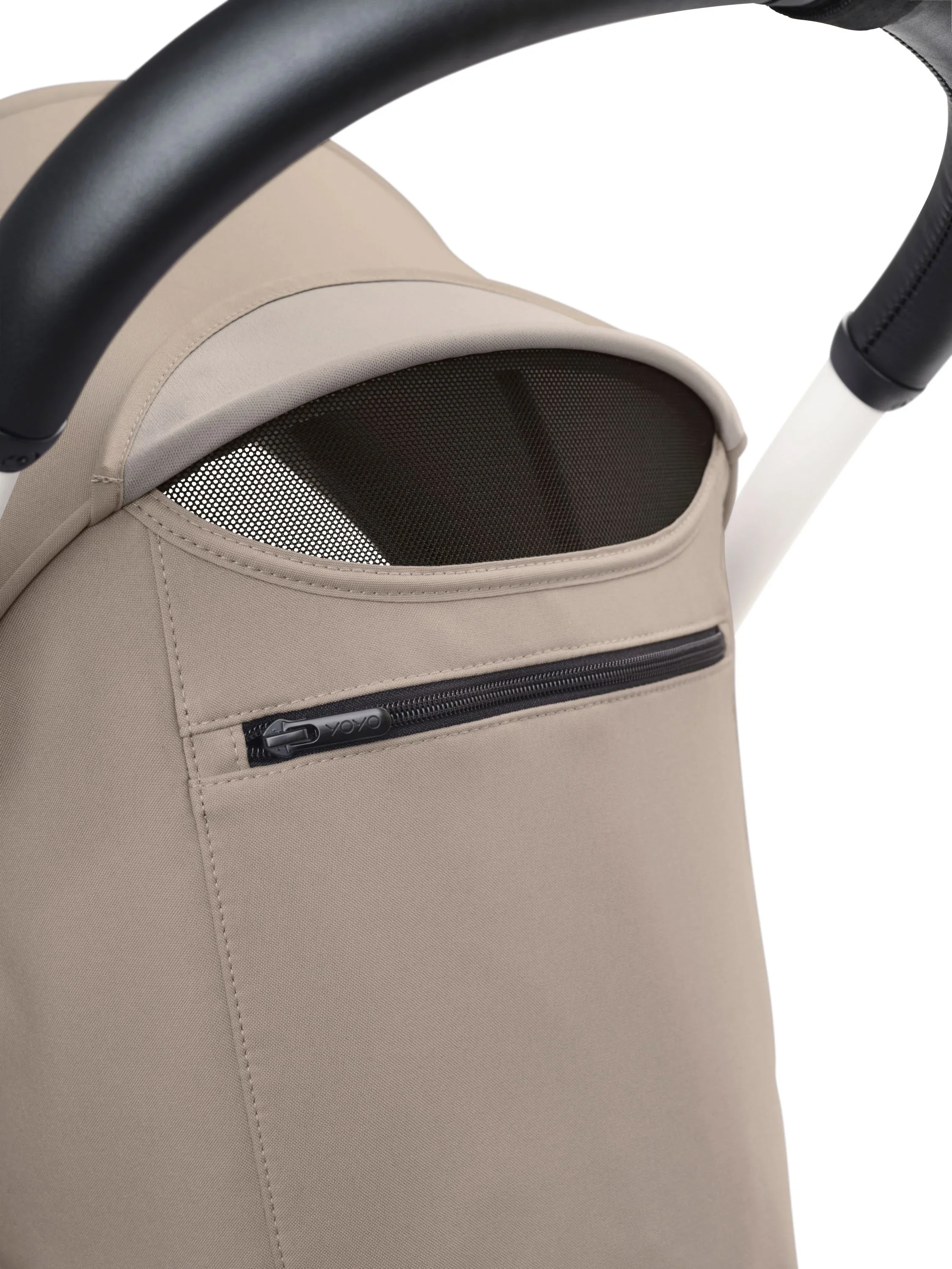 Stokke® YOYO³ stroller with newborn to toddler Black/Taupe - Image 12