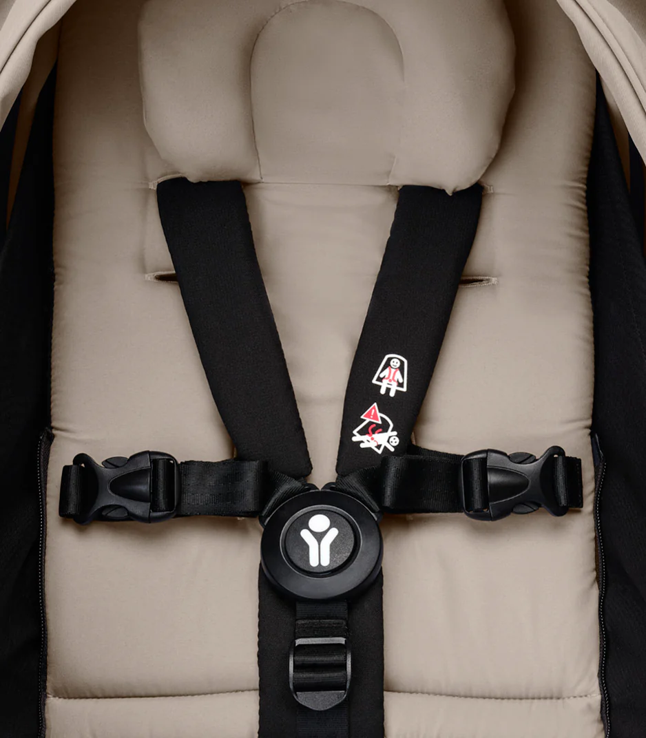 Stokke® YOYO³ stroller with newborn to toddler Black/Taupe - Image 6