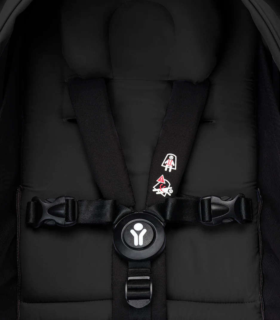Stokke® YOYO³ stroller with newborn to toddler White/Black - Image 5