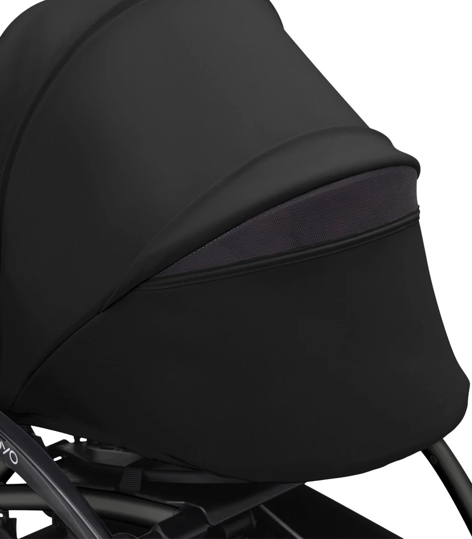 Stokke® YOYO³ stroller with newborn to toddler White/Black - Image 6