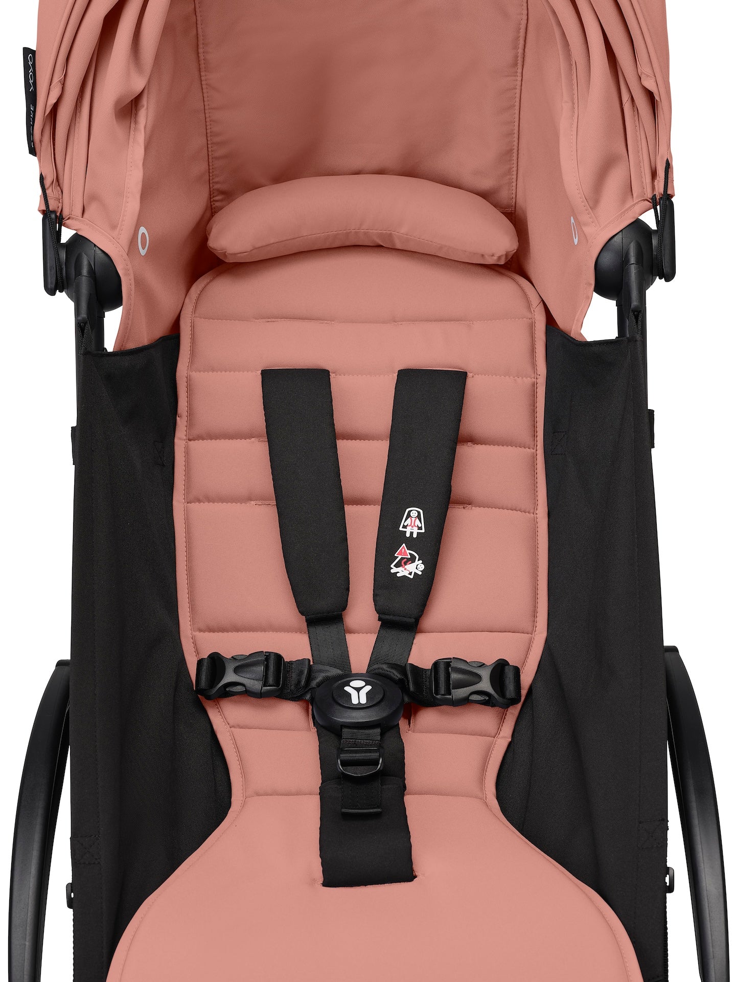Stokke® YOYO³ stroller with newborn to toddler Black/Ginger - Image 12