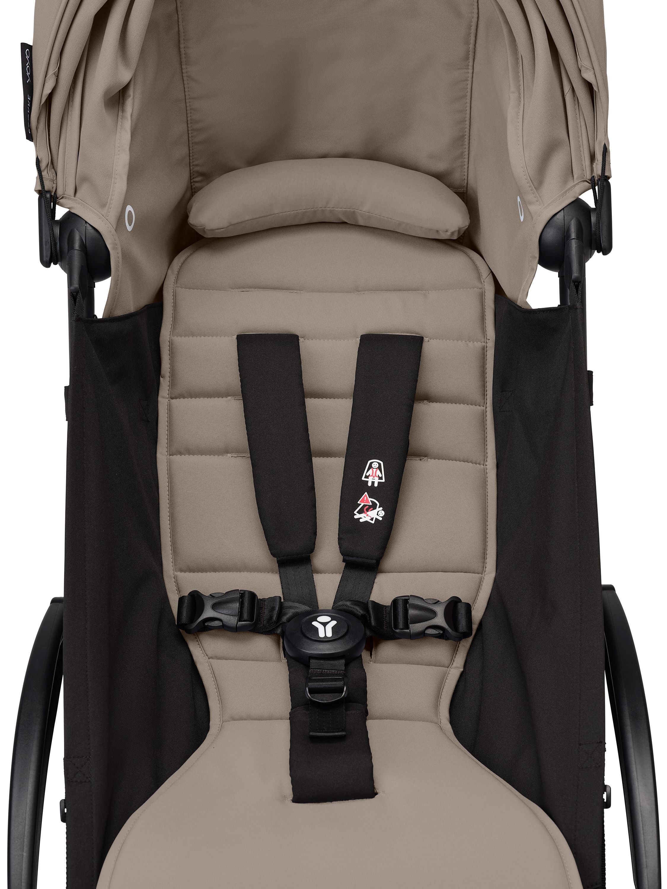 Stokke® YOYO³ stroller with newborn to toddler White/Taupe - Image 10