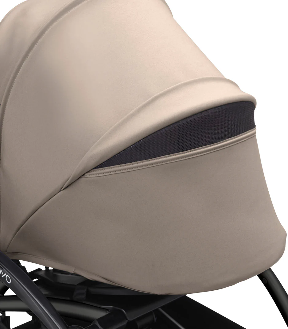 Stokke® YOYO³ stroller with newborn to toddler White/Taupe - Image 7