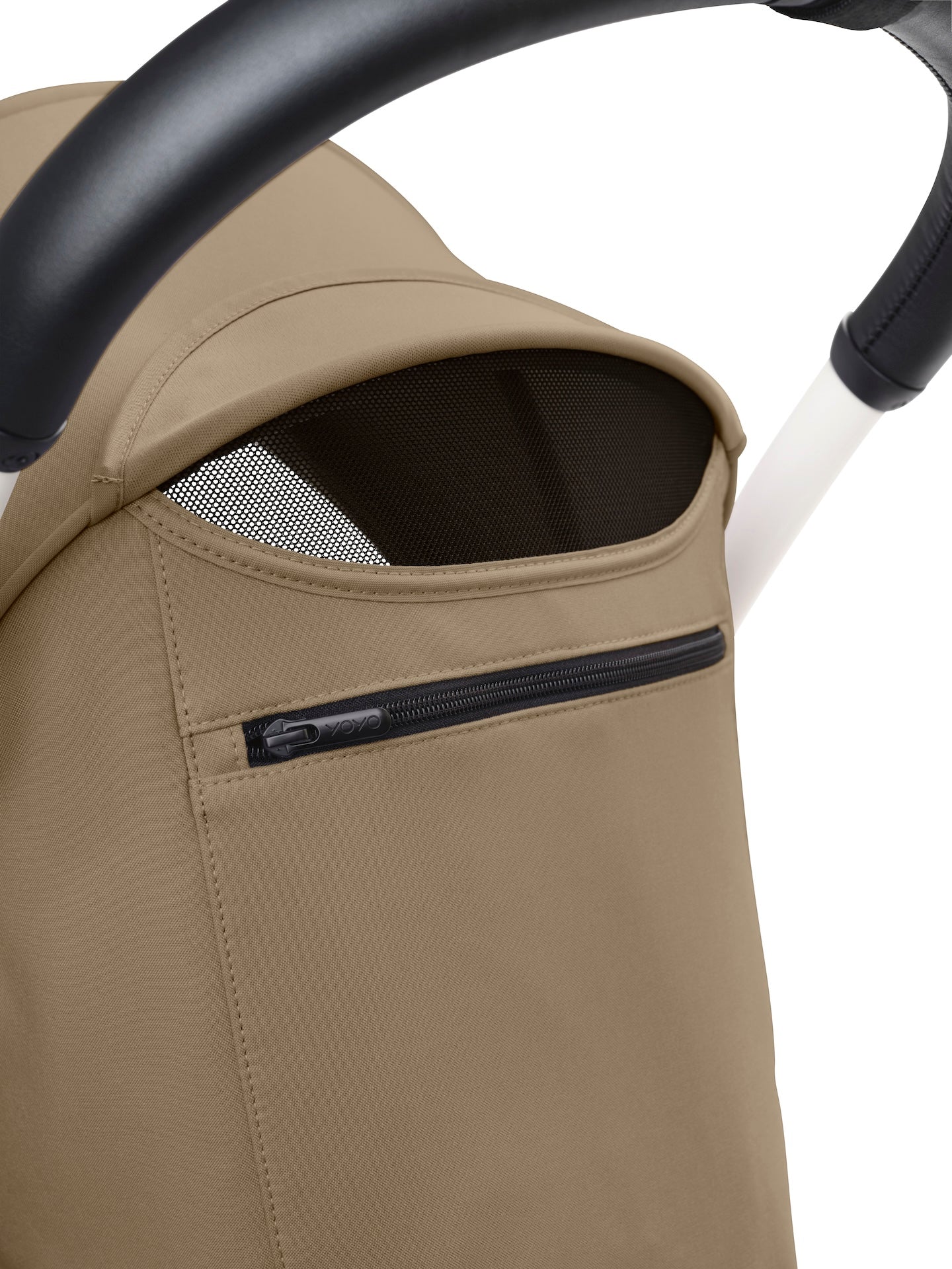 Stokke® YOYO³ stroller with newborn to toddler Black/Toffee - Image 12