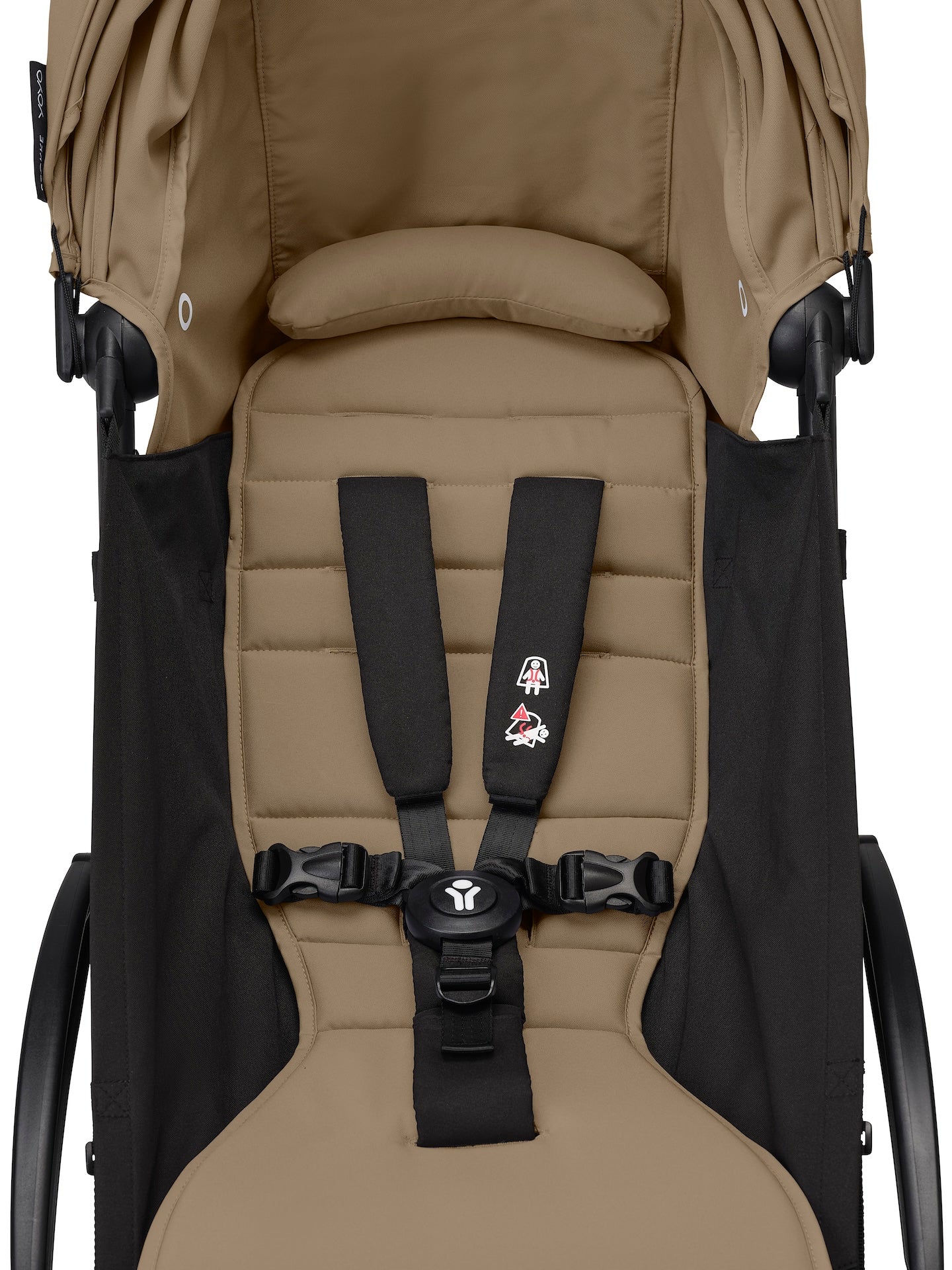 Stokke® YOYO³ stroller with newborn to toddler Black/Toffee - Image 11